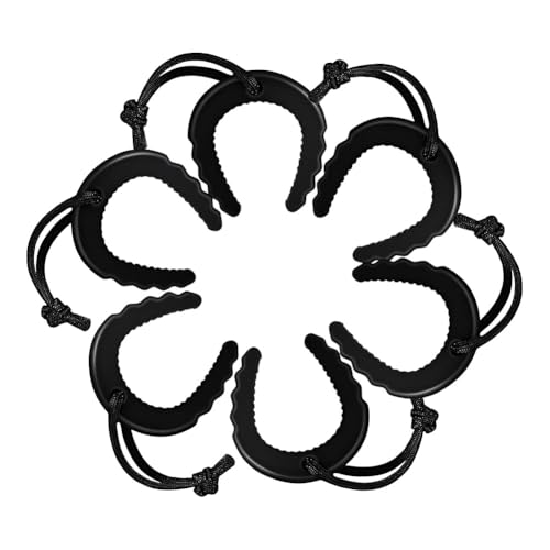Hlennotor Erste Respondert¨¹r Stoppt 6-Pack-Schwarze T¨¹rstopper Stopper Finger Pinch Guard von Hlennotor