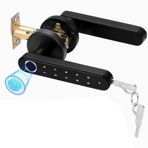 Hlennotor Fingerprint Lock Elektronikschloss f¨¹r Innenholz- und Metallt¨¹ren, Tuya Smart Life APP-Schloss von Hlennotor