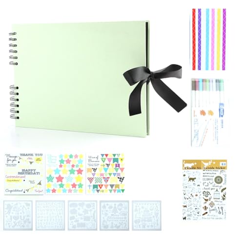 Hlennotor Fotoalben, 80 Schwarze Seiten, Erinnerungsbücher, A4, Bastelpapier, DIY, Scrapbooking, Bilder, Geburtstag, Kindergeschenk, Hellgrün Hlennotor Fotoalben, 80 Schwarze Seiten, Erinnerungsbücher, A4, Bastelpapier, DIY, Scrapbooking, Bilder, Geburtstag, Kindergeschenk, Hellgrün von Hlennotor