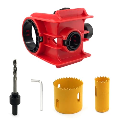 Hlennotor Für Easy Lockset Installation Kit mit Türschloss -Schablonen, Lochsäge für Metall oder Holztürschloss Rot Hlennotor Für Easy Lockset Installation Kit mit Türschloss -Schablonen, Lochsäge für Metall oder Holztürschloss Rot von Hlennotor