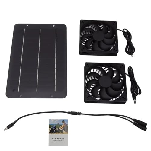 Hlennotor Für PET Home für Greenhouse 12V Solar Panel Lüfter Kit 10W Dual Lüfter Solarantrieb Effizienter Energieeinsparung mit Verbindungslinie Hlennotor Für PET Home für Greenhouse 12V Solar Panel Lüfter Kit 10W Dual Lüfter Solarantrieb Effizienter Energieeinsparung mit Verbindungslinie von Hlennotor