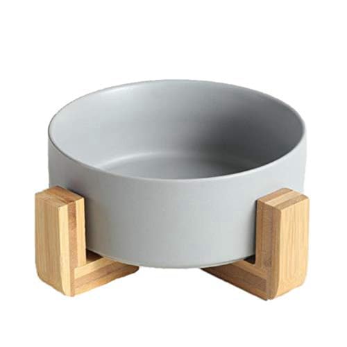 Hlennotor Futter- und Wassernapf-Set f¨¹r Haustiere, mit Holzst?nder, Sch¨¹ssel mit ?nder B von Hlennotor