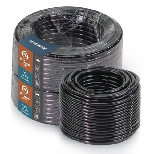 Hlennotor Gartenschwarzer PE - für Spoutsystem Sprinkleranschläge Tropfbewässerungsrohr von Hlennotor