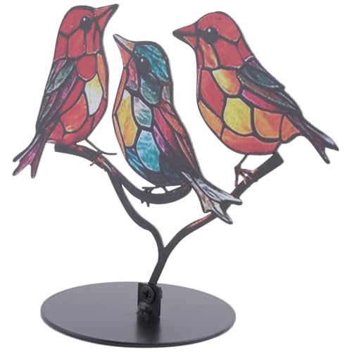 Hlennotor Gebeizte Vögel auf Zweigen Als Tischdekoration, Mehrfarbige -Schreibtischdekoration Aus Gebeiztem Metall, Gebeizte Eisenverzierung 13 X 18 cm B Hlennotor Gebeizte Vögel auf Zweigen Als Tischdekoration, Mehrfarbige -Schreibtischdekoration Aus Gebeiztem Metall, Gebeizte Eisenverzierung 13 X 18 cm B von Hlennotor