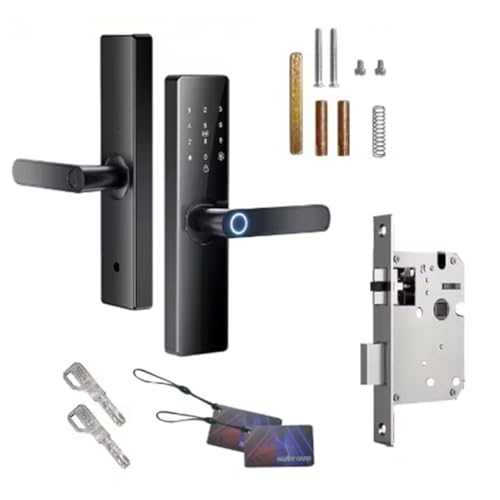 Hlennotor Halbautomatische Fingerabdruckschloss Haushalte Smart Electronic Lock Passwort Sperle von Hlennotor