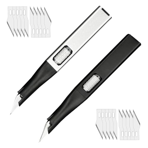 Hlennotor Hobby-Messerset zum Basteln, Hochpräzise, Exacto-Messer für, Kunst, Modellbau, Integrierte Box, Schwarz und Silber Hlennotor Hobby-Messerset zum Basteln, Hochpräzise, Exacto-Messer für, Kunst, Modellbau, Integrierte Box, Schwarz und Silber von Hlennotor