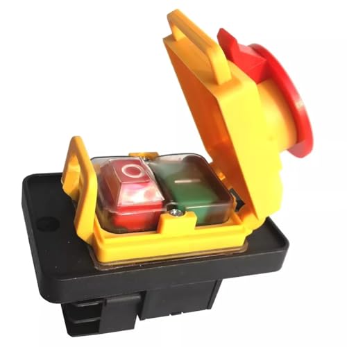 Hlennotor Industrielle Wasserdichte Elektromagnetische Pushbutton -Schalter Einschalten Des Ausschaltensschalters für Holzmaschinen 250 V 6 Stifte Hlennotor Industrielle Wasserdichte Elektromagnetische Pushbutton -Schalter Einschalten Des Ausschaltensschalters für Holzmaschinen 250 V 6 Stifte von Hlennotor