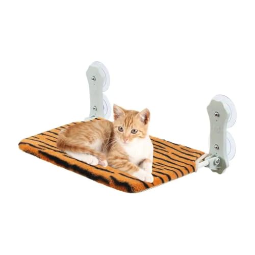 Hlennotor Katzenfenster-H?ngematte, Katzenbett mit Saugnapf, Klappbarer Katzensitz, Bequemer Katzenfenstersitz f¨¹r Innenw?nde Aus Glas von Hlennotor