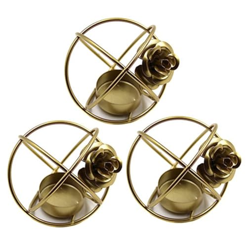 Hlennotor Kerzenhalter Aus Metall, Kerzenständer, Tisch-Kerzenhalter, Geometrie-Kerzenständer für Kerzenlicht-Dinner-Party-Dekorationen, eine Langlebige, Einfache Installation von Hlennotor