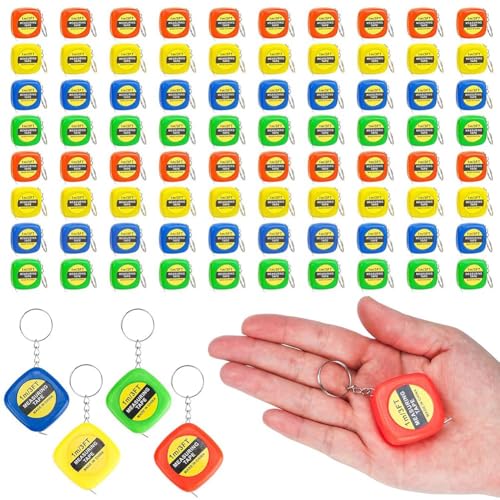 Hlennotor Klebeband Messen Sie Keychains Maßnahmen Messen Sie Kleine Klebeband -Messschlüsselketten Messen von Hlennotor