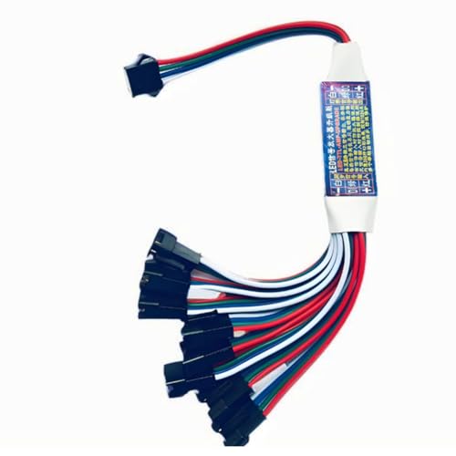 Hlennotor LED-Signalverstärker-Repeater-Controller TTL-Verstärker 1 Bis 8 Unterstützung für Adressierbare LED-Streifenleuchten für WS2812B WS2811 4-PIN von Hlennotor