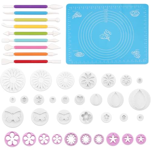 Hlennotor Lufttrockenkeramik- und Keramikwerkzeuge Set-40-PCs Komplettes Kit mit Skulption, Prägen- und Handwerkstools für Polymerton Hlennotor Lufttrockenkeramik- und Keramikwerkzeuge Set-40-PCs Komplettes Kit mit Skulption, Prägen- und Handwerkstools für Polymerton von Hlennotor