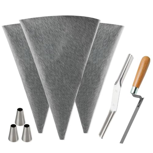 Hlennotor Metall -Tipp -Fugenbeutel für die Installation Von Fliesen, Mauerwerksmörser und Zementdichtbeutel von Hlennotor