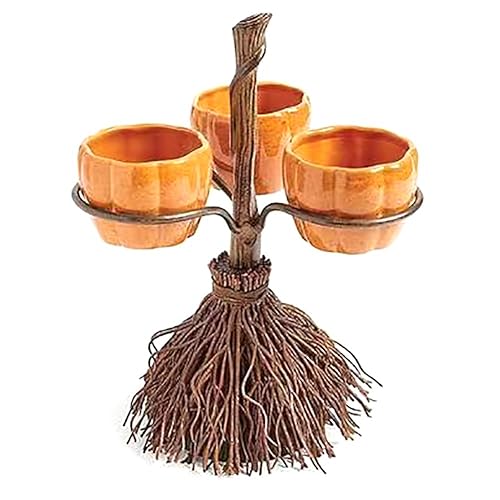 Hlennotor Niedliche Halloween-Kürbisschalen Aus Kunstharz auf Besen zum Servieren Von Obstsalat, Snacks, Halloween-Party, 15 X 15 X 21 cm Hlennotor Niedliche Halloween-Kürbisschalen Aus Kunstharz auf Besen zum Servieren Von Obstsalat, Snacks, Halloween-Party, 15 X 15 X 21 cm von Hlennotor