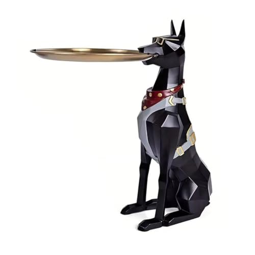 Hlennotor Pet Memorial Home Schreibtisch Harzstatue Storage Organizer für Wohnzimmer Geschenk für Hundeliebhaber von Hlennotor