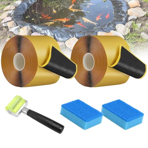 Hlennotor Pond Liner Seam Tape Wasserdichtes Nahtband Selbstklebendes Reparaturband für Teichfolie Dach Hlennotor Pond Liner Seam Tape Wasserdichtes Nahtband Selbstklebendes Reparaturband für Teichfolie Dach von Hlennotor