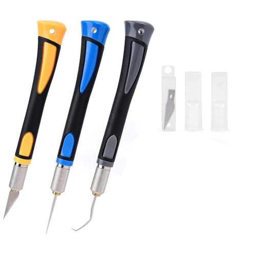 Hlennotor Präzisions-Bastelmesser-Set für Hobbys, Werkzeugset für Jäten Von Selbstklebendem Vinyl, HTV, für Entfernen Von Bügeleisen auf Winzigem Vinylpapier Hlennotor Präzisions-Bastelmesser-Set für Hobbys, Werkzeugset für Jäten Von Selbstklebendem Vinyl, HTV, für Entfernen Von Bügeleisen auf Winzigem Vinylpapier von Hlennotor