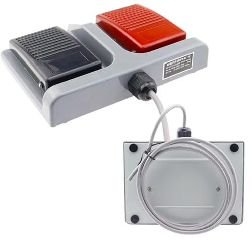 Hlennotor Premium 10A 220V AC MDFS-67 Dual-Fußschalter, Upgrade für Verbesserte Schmiede- und Textilienleistung Hlennotor Premium 10A 220V AC MDFS-67 Dual-Fußschalter, Upgrade für Verbesserte Schmiede- und Textilienleistung von Hlennotor