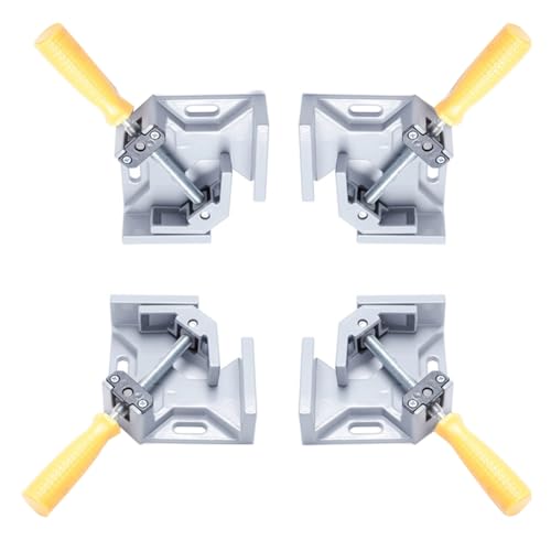Hlennotor Rechtwinklige Klemme, 4er-Pack Einzelgriff 90 ° Eckklemme Aus Aluminiumlegierung, Rechtwinklige Klemme für die Holzbearbeitung Hlennotor Rechtwinklige Klemme, 4er-Pack Einzelgriff 90 ° Eckklemme Aus Aluminiumlegierung, Rechtwinklige Klemme für die Holzbearbeitung von Hlennotor