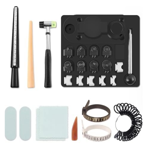 Hlennotor Ring Making Kit mit Nylonformen, Ringbiegewerkzeug für Löffelringe, Schwerlast-Ringohr-Biege-Werkzeug von Hlennotor