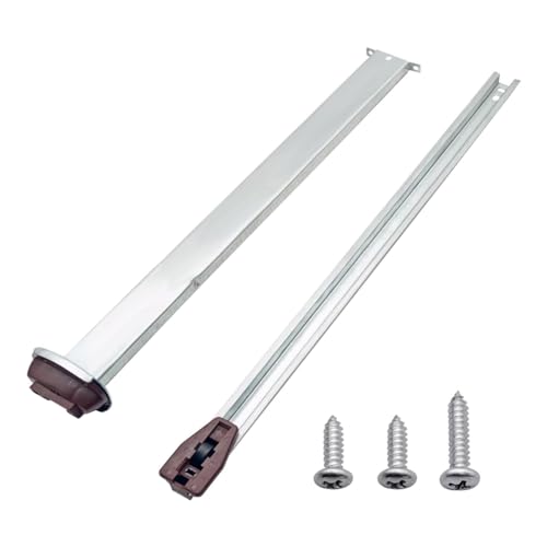 Hlennotor Schubladenführung Aus Metall Als für Verschiedene Kommoden und Nachttische, Schubladenschiene und Schienensatz mit Metallstützplatte von Hlennotor