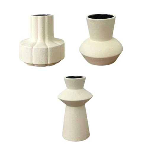 Hlennotor Set Aus 3 Keramikvasen, Dekovase für Neutrale Wohnkultur, für Wohnzimmerdekoration, Rustikale Hlennotor Set Aus 3 Keramikvasen, Dekovase für Neutrale Wohnkultur, für Wohnzimmerdekoration, Rustikale von Hlennotor