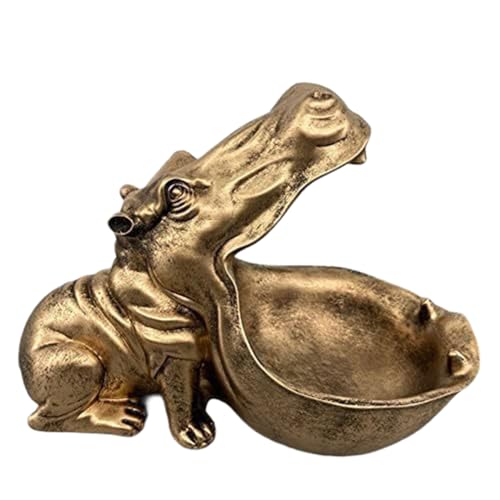 Hlennotor -Statue für Zuhause, Figur Aus Kunstharz, Lustige Süßigkeitenschale, Schlüsselschale, Skulptur mit Großem Mund, Tischkunst-Dekoration B von Hlennotor