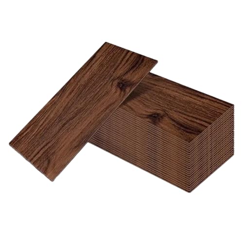 Hlennotor Stück PVC-Bodenfliesen 32-Pack Selbstklebend Wasserdichtes Holzkorn 5.9x17,7 Fußbodenaufkleber Wandaufkleber C. von Hlennotor