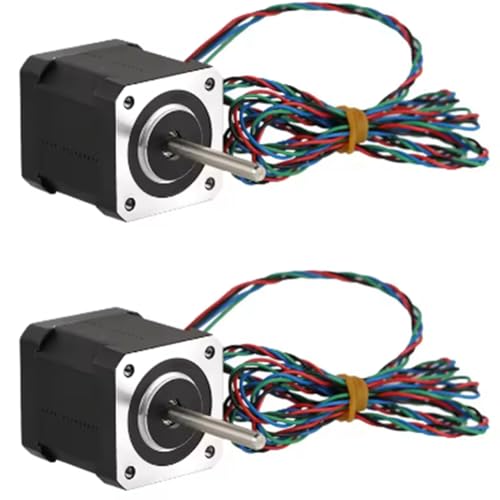 Hlennotor Super Motor Nema 17 Stepper Motor 2PCS 42SH48-2804AH (40R) 3D-Druckerteile Lange Wellenhalterungen von Hlennotor