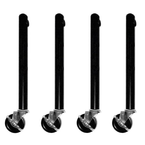 Hlennotor Tischbeinverlängerung für Klapptischrollen - 4er-Pack Erhöhungen mit Rollen für Gerade und Gebogene Beine - Langlebig - Einfach zu Verwenden - 51 cm von Hlennotor