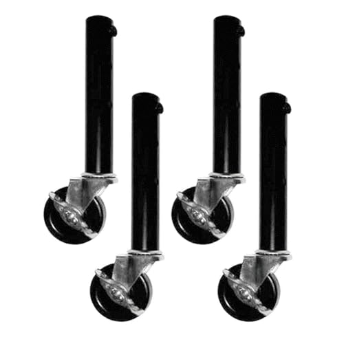 Hlennotor Tischbeinverlängerung für Klapptischrollen - 4er-Pack Erhöhungen mit Rollen für Gerade und Gebogene Tischbeine, Langlebig, 27 cm von Hlennotor