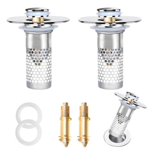 Hlennotor -Up -Abflusssiebs Stopper Verbessert für Waschbecken mit Edelstahlfilterkorb Hlennotor -Up -Abflusssiebs Stopper Verbessert für Waschbecken mit Edelstahlfilterkorb von Hlennotor