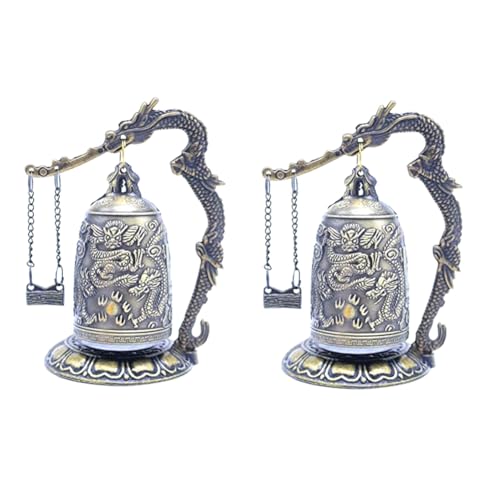 Hlennotor Vintage Drachen Glocke Glücksglocke Sammlerstücke Ornamente Meditation Dekoration für Zuhause und Büro Hlennotor Vintage Drachen Glocke Glücksglocke Sammlerstücke Ornamente Meditation Dekoration für Zuhause und Büro von Hlennotor