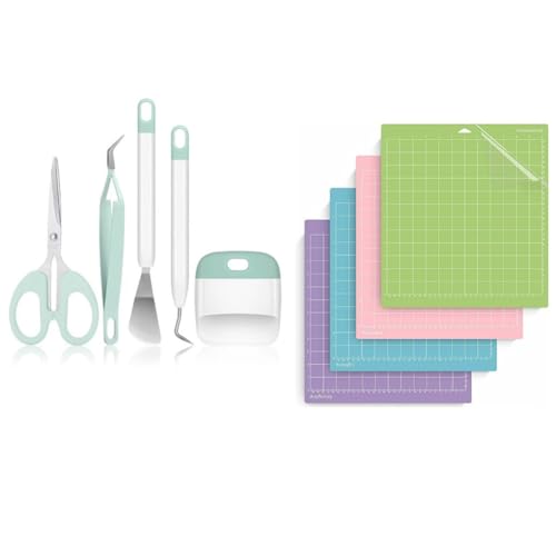 Hlennotor Vinyl-Entgitterungswerkzeug-Set für Gestanzte Karton-Scrapbooking-Silhouetten, Silhouette-Schriftzug-Werkzeug Entgitterungswerkzeuge für Vinyl, Langlebig Hlennotor Vinyl-Entgitterungswerkzeug-Set für Gestanzte Karton-Scrapbooking-Silhouetten, Silhouette-Schriftzug-Werkzeug Entgitterungswerkzeuge für Vinyl, Langlebig von Hlennotor
