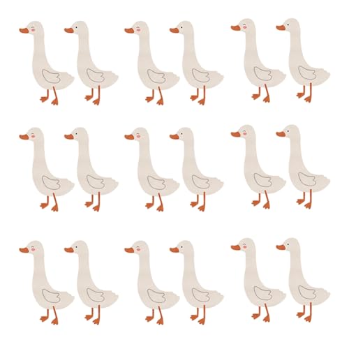 Hlennotor Wandaufkleber Niedliche Gänse Ente wasserdichte PVC -Aufkleber Lustige Tiere Kunstdekorationen für Kindergärten Wandbilder Wanddekoration von Hlennotor