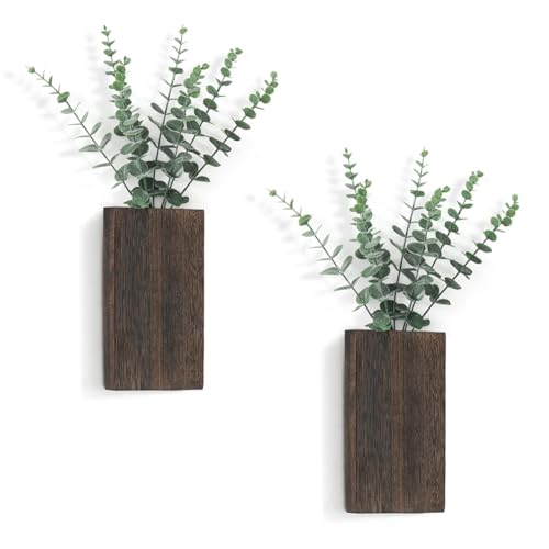 Hlennotor Wandbehang-, Taschenpflanzer + Künstlicher Eukalyptus-Bauernhaus für Kunstpflanzen, Blumen von Hlennotor
