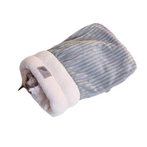 Hlennotor Winterschlafsack f¨¹r Katzen, Weicher Pl¨¹sch-Katzensack, Selbstw?rmendes Katzenh?hlenbett f¨¹r Hauskatzen, Katzenverstecke, Kuschelsack f¨¹r Haustiere A von Hlennotor