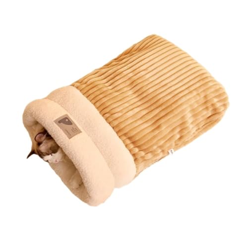 Hlennotor Winterschlafsack f¨¹r Katzen, Weicher Pl¨¹sch-Katzensack, Selbstw?rmendes Katzenh?hlenbett f¨¹r Hauskatzen, Katzenverstecke, Kuschelsack f¨¹r Haustiere B von Hlennotor