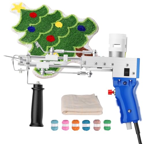 Hlieeosfcn Tufting Gun 2 in 1 Cut and Loop Tufting Gun 7-21mm,tufting gun 2 in1 cut and loop pile 5-40 Stiche/Sek Einstellbare Geschwindigkeit Elektrische Teppich Pistole, für Erwachsene Jugendliche Hlieeosfcn Tufting Gun 2 in 1 Cut and Loop Tufting Gun 7-21mm,tufting gun 2 in1 cut and loop pile 5-40 Stiche/Sek Einstellbare Geschwindigkeit Elektrische Teppich Pistole, für Erwachsene Jugendliche von Hlieeosfcn