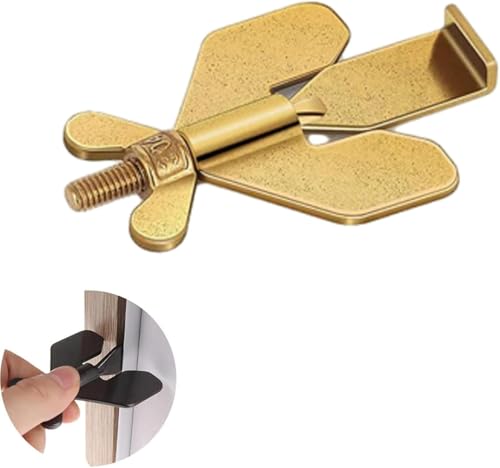 Aceguard Türschloss, Edelstahl Aceguard Türschloss mit Türstopper, Manite Aceguard Türschloss, tragbares Hotel-Türschloss, tragbares Türschloss für Reisen, Wohnungen, Hotels, Schlafsäle (Gold, 1 Aceguard Türschloss, Edelstahl Aceguard Türschloss mit Türstopper, Manite Aceguard Türschloss, tragbares Hotel-Türschloss, tragbares Türschloss für Reisen, Wohnungen, Hotels, Schlafsäle (Gold, 1 von Hliloy