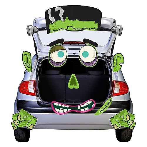 Halloween Kofferraum Dekorationsset, Monster mit großen Augen und Fangzähnen, gruselige Auto- und Haustür-Deko für Garagen und Bögen Halloween Kofferraum Dekorationsset, Monster mit großen Augen und Fangzähnen, gruselige Auto- und Haustür-Deko für Garagen und Bögen von Hlimior