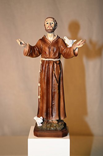 Hlolland Der heilige Franziskus von Assisi Deko Figur Franciscus Heiligenfigur Statue 20cm von Hlolland