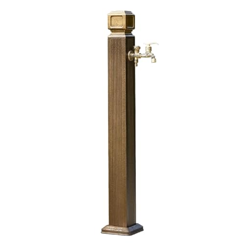 Hltdzer 304 Edelstahl Vertikale Garten-Säule Vertikale Gartenwasser-Säule Edelstahl-Gartenwasser-Säule mit Wasserhahn für Gartenbewässerung und Reinigung(110cm/43.3in) von Hltdzer