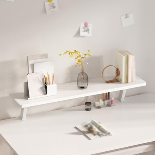 Hltdzer Klemmregal für Den Schreibtisch Mehrzweck-Bücherregal Schwebendes Offenes Schreibtisch-Aufbewahrungsregal Verstellbare Schreibtisch-Erweiterungsregaleinheit(80cm/31.5in) von Hltdzer