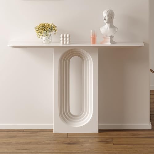Moderne Konsole Eingangs Akzent Tabelle Hinter Dem Sofa für Kleine Räume Hochwertige Italienische Stil Eingangshaus Wandkunst Streifenplatten Tabelle für Veranda(White,120*34*90CM/47.2*13.4*35.4IN) Moderne Konsole Eingangs Akzent Tabelle Hinter Dem Sofa für Kleine Räume Hochwertige Italienische Stil Eingangshaus Wandkunst Streifenplatten Tabelle für Veranda(White,120*34*90CM/47.2*13.4*35.4IN) von Hltdzer