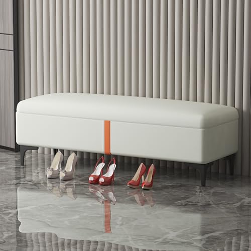 Rectangular Long Extra Upholstered Storage Bank Modern Bedroom End Of Bed Bank With Large Storage Space End Of Bed Bank Storage Hidden Cabinet For Bedroom And Living(A,150*40*40CM/59.1*15.7*15.7 von Hltdzer