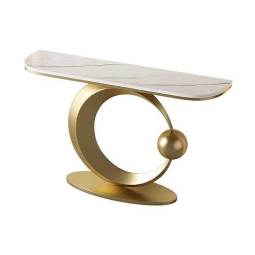 Schmale Kleine Akzent Treppenhaus Tabelle mit Geometrischem Metallrahmen Lange Eingangshalle Tabelle Lange Treppenhaus Vestibül Tabelle Eingang Vestibül Treppenhaus(C,120*30*80CM/47.2*11.8*31.5IN) von Hltdzer