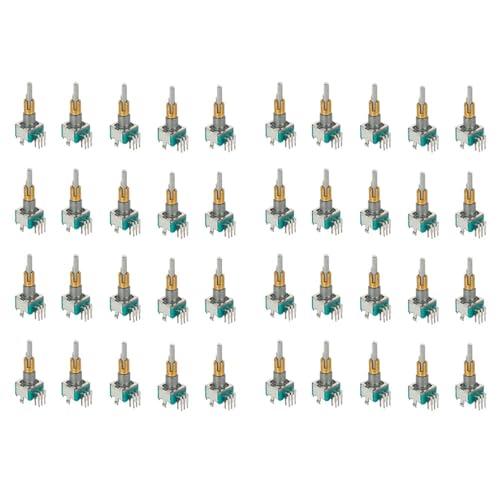 EC11EBB24C03 Zweiachsengeber mit Schalter, 30 Positionierungsnummer, 15, Pulspunkt-Griff, 25 mm, 40 Stück von Hlxnyami