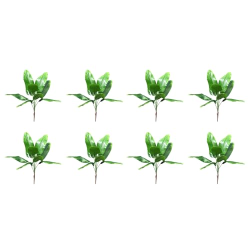 Hlxnyami Künstliche Pflanzen, tropische Blätter, Bananenbaum, künstliche Palmblätter, künstliche Blätter, für drinnen und draußen, Garten, Hochzeitsdekoration, 8 Stück von Hlxnyami