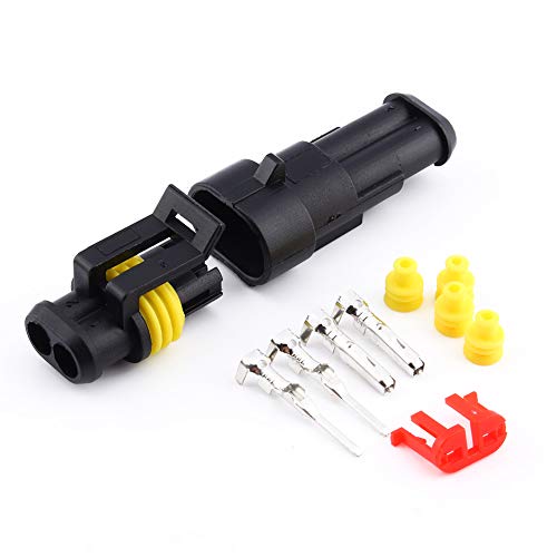 Auto-Kabelstecker, wasserdichtes Auto-Motorrad Auto-Elektrokabel-Steckverbinder-Stecker-Kit Klemmensortiment 1 2 3 4 5 6-poliger Weg für PKW von Hlyjoon